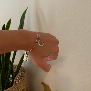 MOON AND STAR CLASP BRACELET